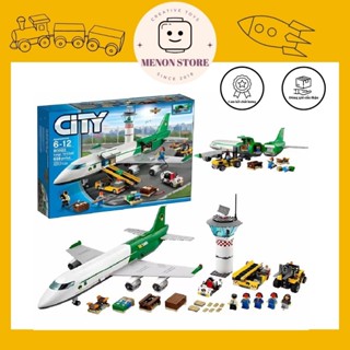 Đồ chơi lắp ráp 61003 C2022 Sân bay Thành phố Máy bay màu xanh lá - Xếp hình thông minh