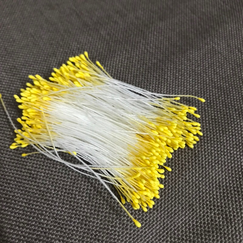 Nhuỵ hoa giả sợi 2 đầu làm hoa handmade