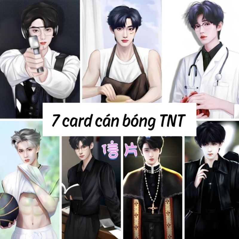 Set 7 card cán bóng TNT Thời Đại Thiếu Niên Đoàn
