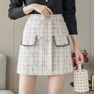 Chân Váy Dạ Tweed Chữ A