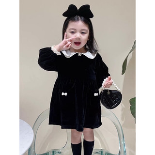 Đầm nhung cho bé gái