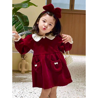Đầm nhung cho bé gái