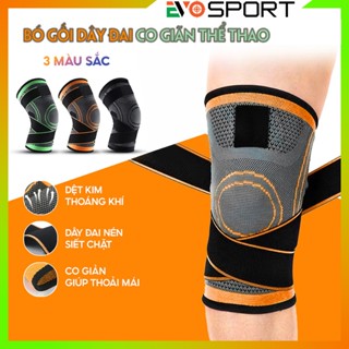 Bó gối có dây quấn trợ lực vải dệt kim 3D thoáng khí AL7720 Đai Quấn Bảo Vệ Đầu Gối