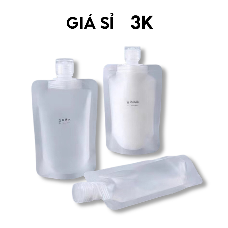 Túi chiết đựng dầu gội, sữa tắm mỹ phẩm đi du lịch 50ml– Túi chiết có nắp vặn mĩ phẩm tiện ích 10804