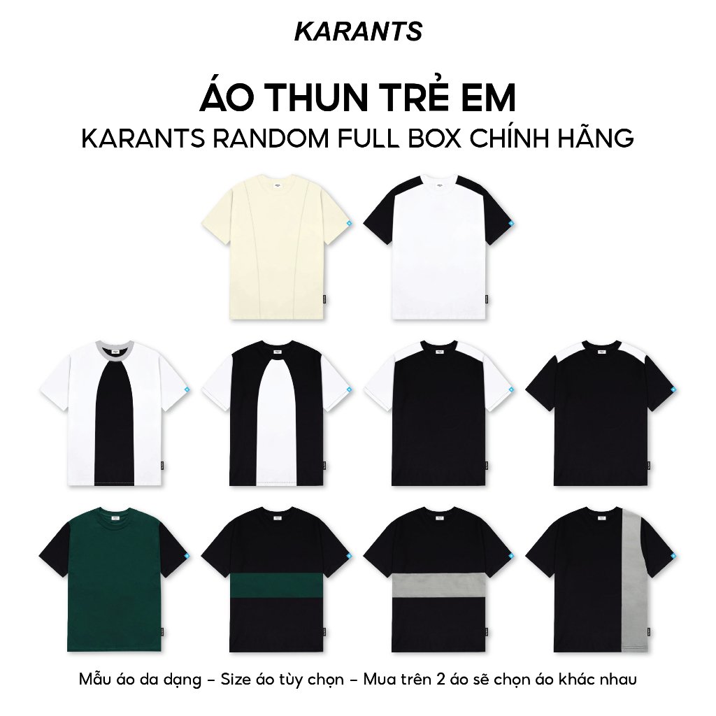 Karants Random Áo Thun Trẻ Em Full Box Chính Hãng Ngẫu Nhiên - PK07 KID