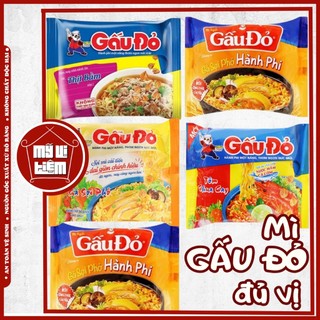 Mì gấu đỏ hương vị tôm và gà/gà sợi phở/tôm chua cay/chay rau nấm - mỹ vị tiệm