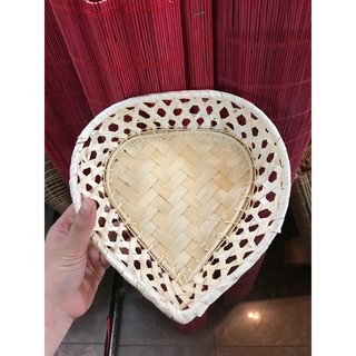 Rổ tre đan mỹ nghệ ,rổ tre cật, rổ tre đựng rau củ trái tim
