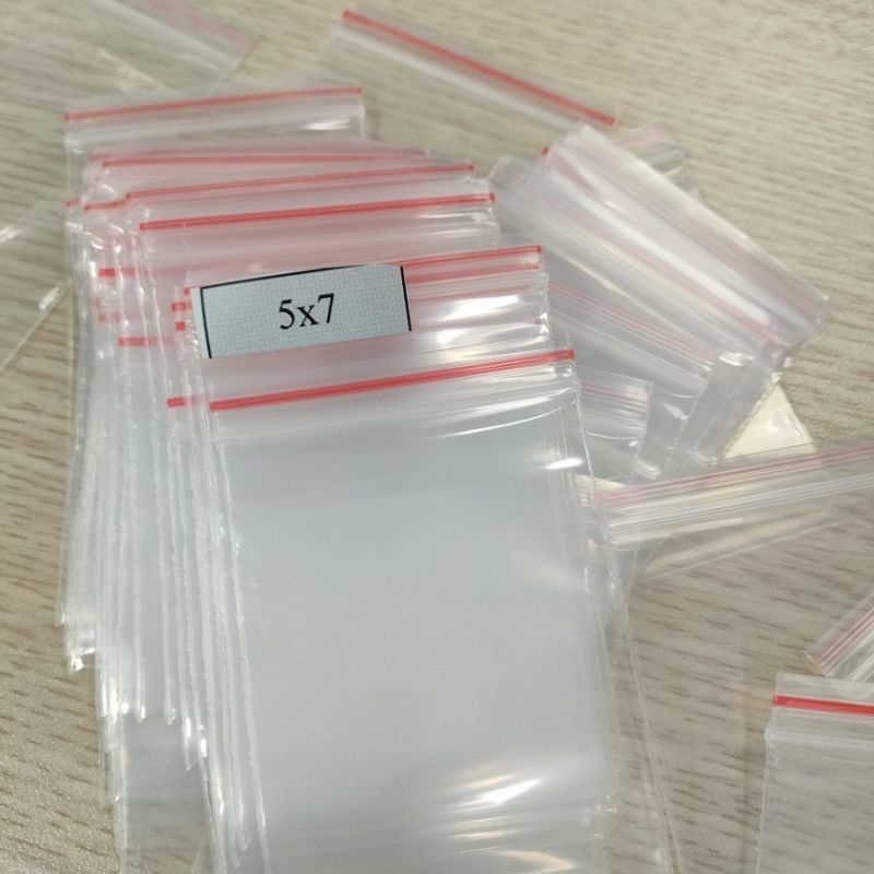 1kg túi zip chỉ đỏ các size