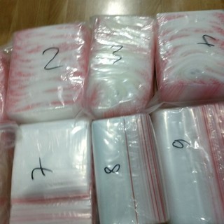 1kg túi zip chỉ đỏ các size