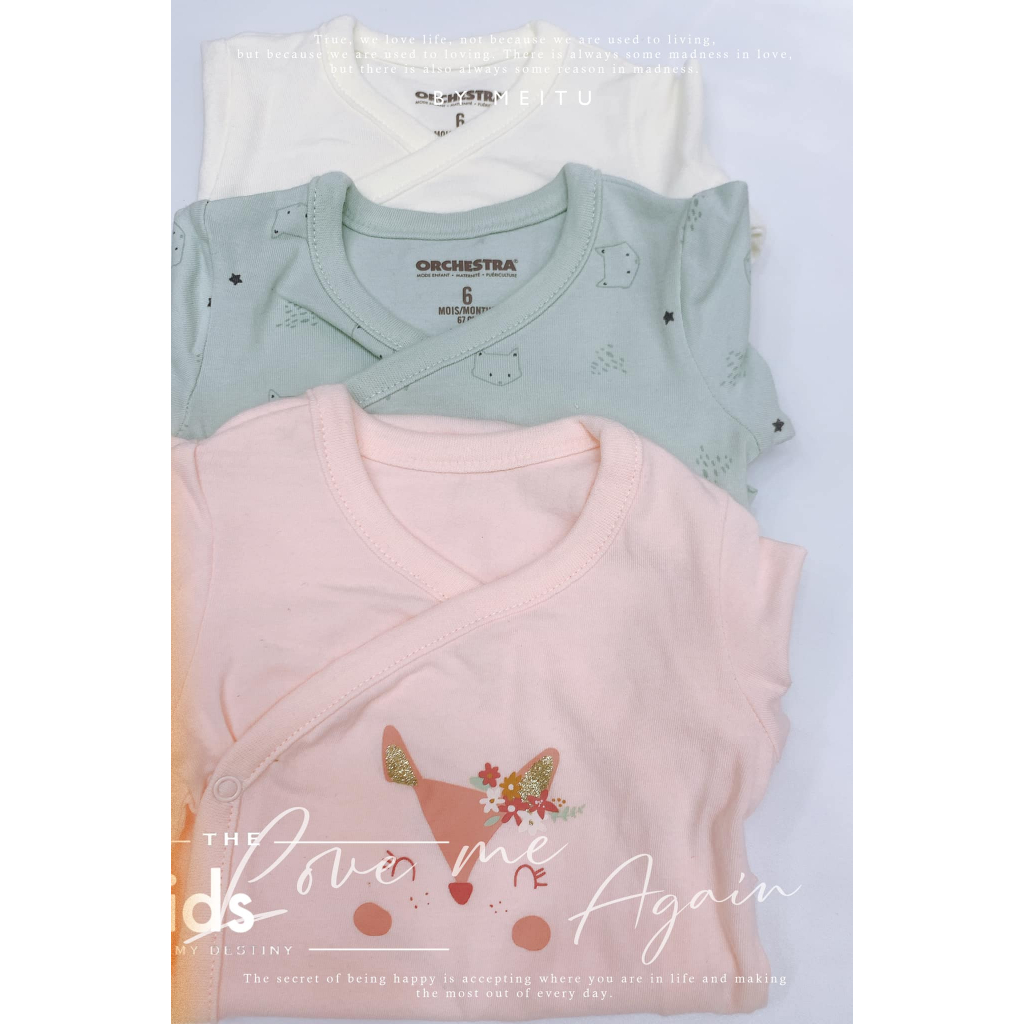 Body chip, bodysuit dài tay, body sơ sinh cài chéo H.M, za.ra... Link 2