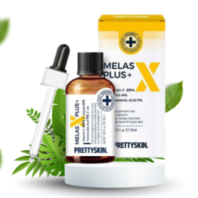 Tinh Chất Serum Melas X Plus PRETTY SKIN 30ml, Xóa nám , tàn nhang , Dưỡng Trắng Da Ngừa thâm,Chống Lão Hóa Da