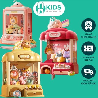 Đồ chơi máy gắp thú bông mini cỡ to loại mới cao tới 42cm X KIDS kèm sẵn 15 gấu 10 bóng nhiều xu cho bé chơi thoả thích