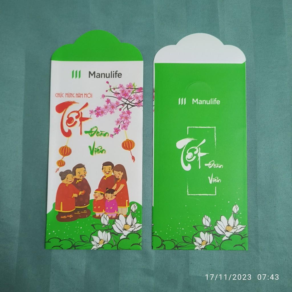 COMBO 50 BAO LÌ XÌ MANULIFE