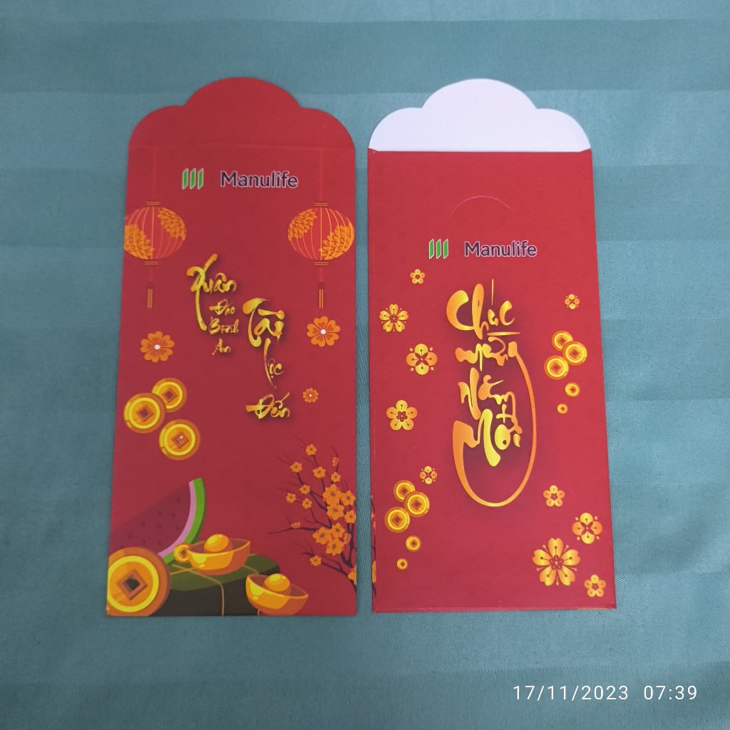 COMBO 50 BAO LÌ XÌ MANULIFE