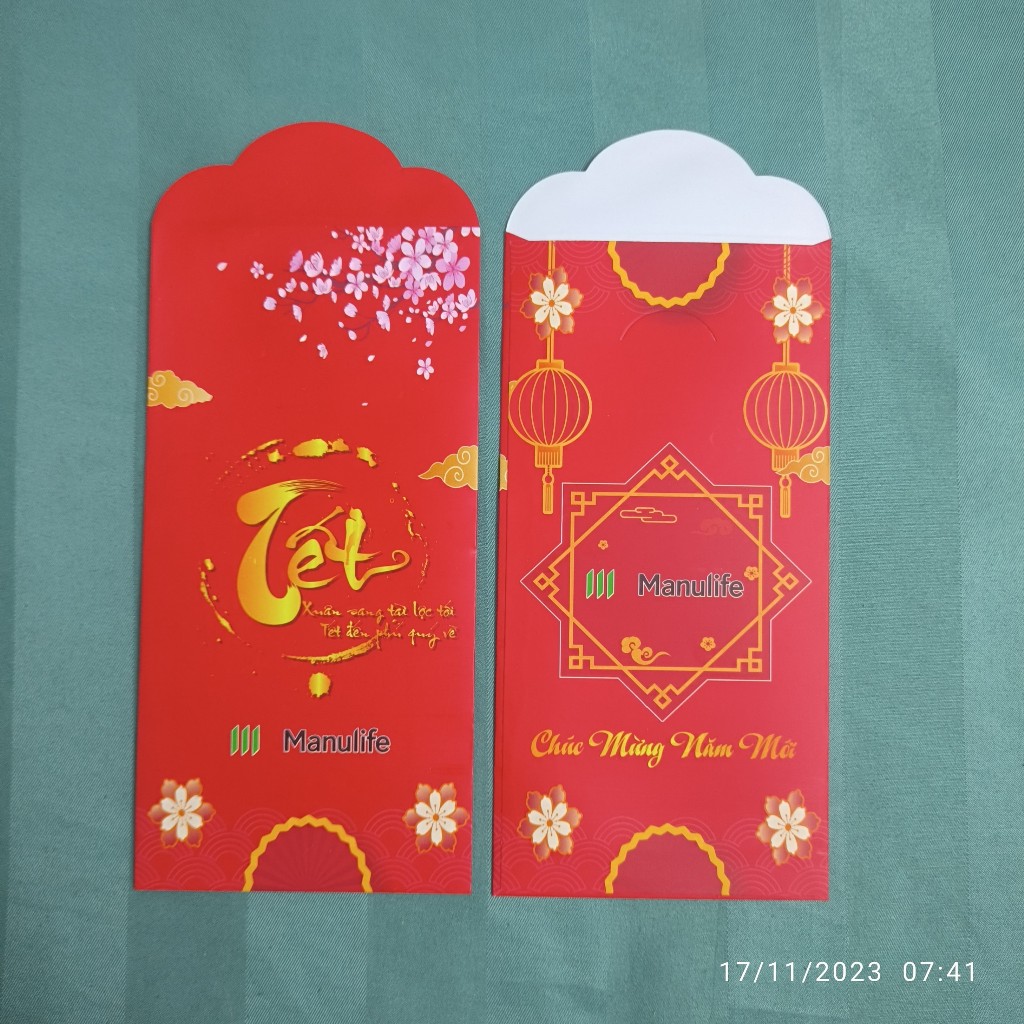 COMBO 50 BAO LÌ XÌ MANULIFE