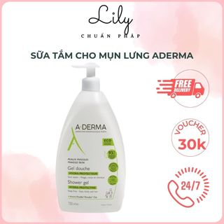 Sữa tắm hết mụn lưng Aderma Gel Douche 500ml, 750ml