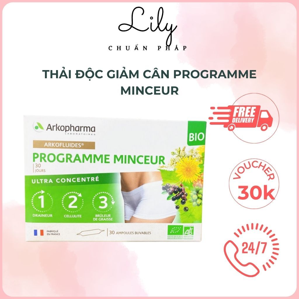 Thải độc giảm cân Programme Minceur Arkopharma Pháp