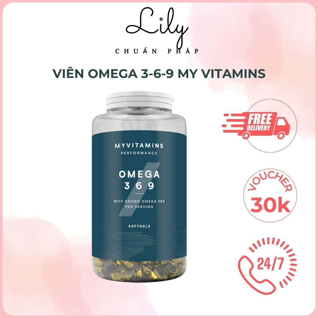 Viên dầu cá Omega 369 My Vitamin Pháp giúp sáng mắt, tốt cho tim mạch,..