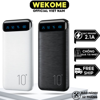 Sạc dự phòng Wekome WP-161 Pin sạc nhanh 2.1A chống quá tải nhiệt thích hợp nhiều dòng máy smartphone