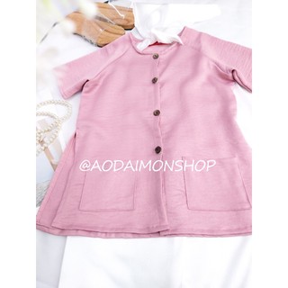 Set Áo Bà Ba Bé Gái Lụa Trơn Niên Thanh