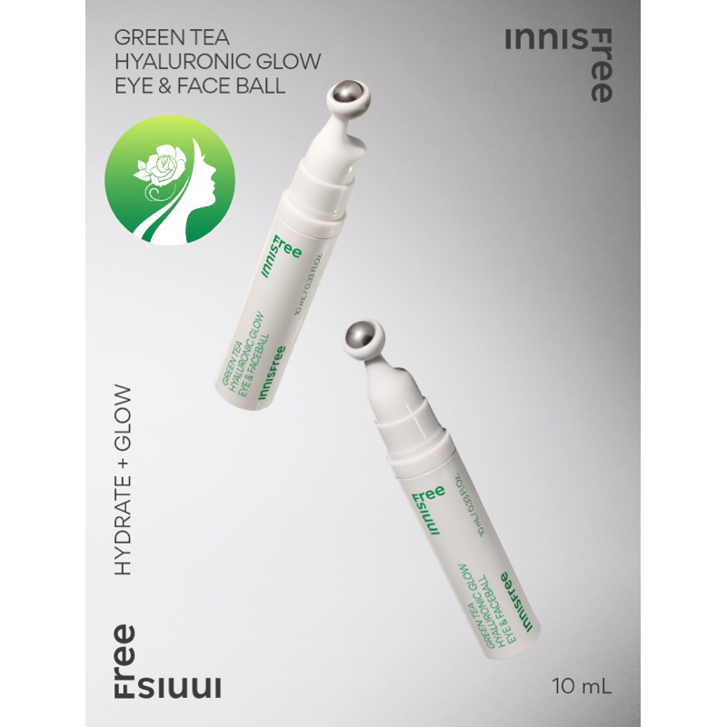 Kem dưỡng mắt có thanh lăn massage mắt Innisfree Green Tea Seed Eye & Face Ball 10ml