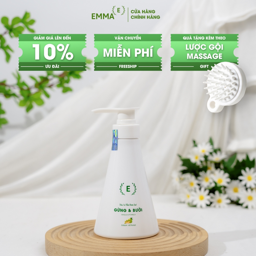 EMMA - Dầu Xả Thảo Dược 2in1 Gừng & Bưởi