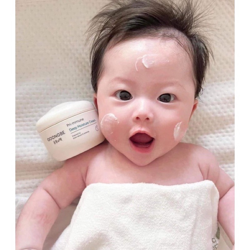 Kem Dưỡng Da GOONGBE Pri-mmune Moisture Cream 180ml Cho Em Bé Và Da Nhạy Cảm