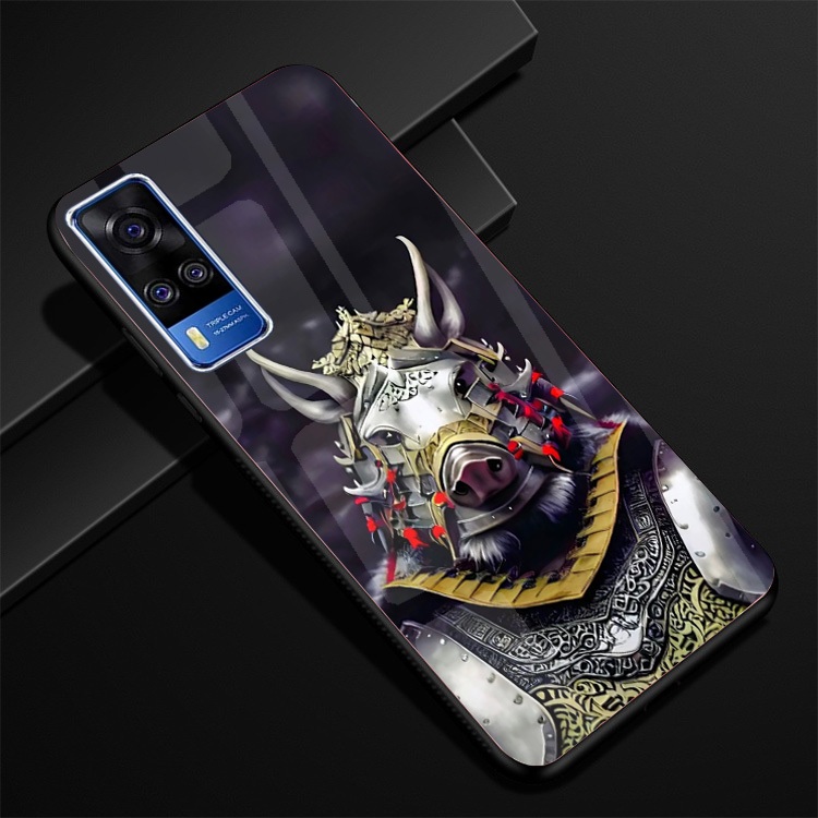 Ốp Lưng VIVO Y51 2020,Y53s ,Y72 5G Mặt lưng kính cao cấp, thiết kế độc quyền 12 con giáp