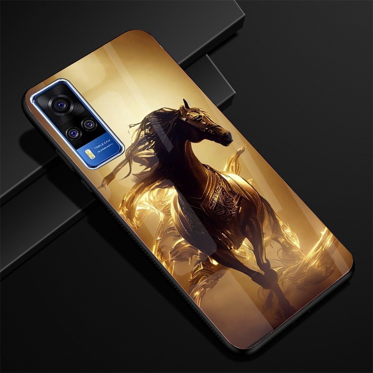 Ốp Lưng VIVO Y51 2020,Y53s ,Y72 5G Mặt lưng kính cao cấp, thiết kế độc quyền 12 con giáp