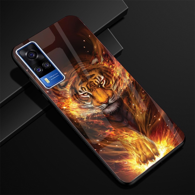 Ốp Lưng VIVO Y51 2020,Y53s ,Y72 5G Mặt lưng kính cao cấp, thiết kế độc quyền 12 con giáp