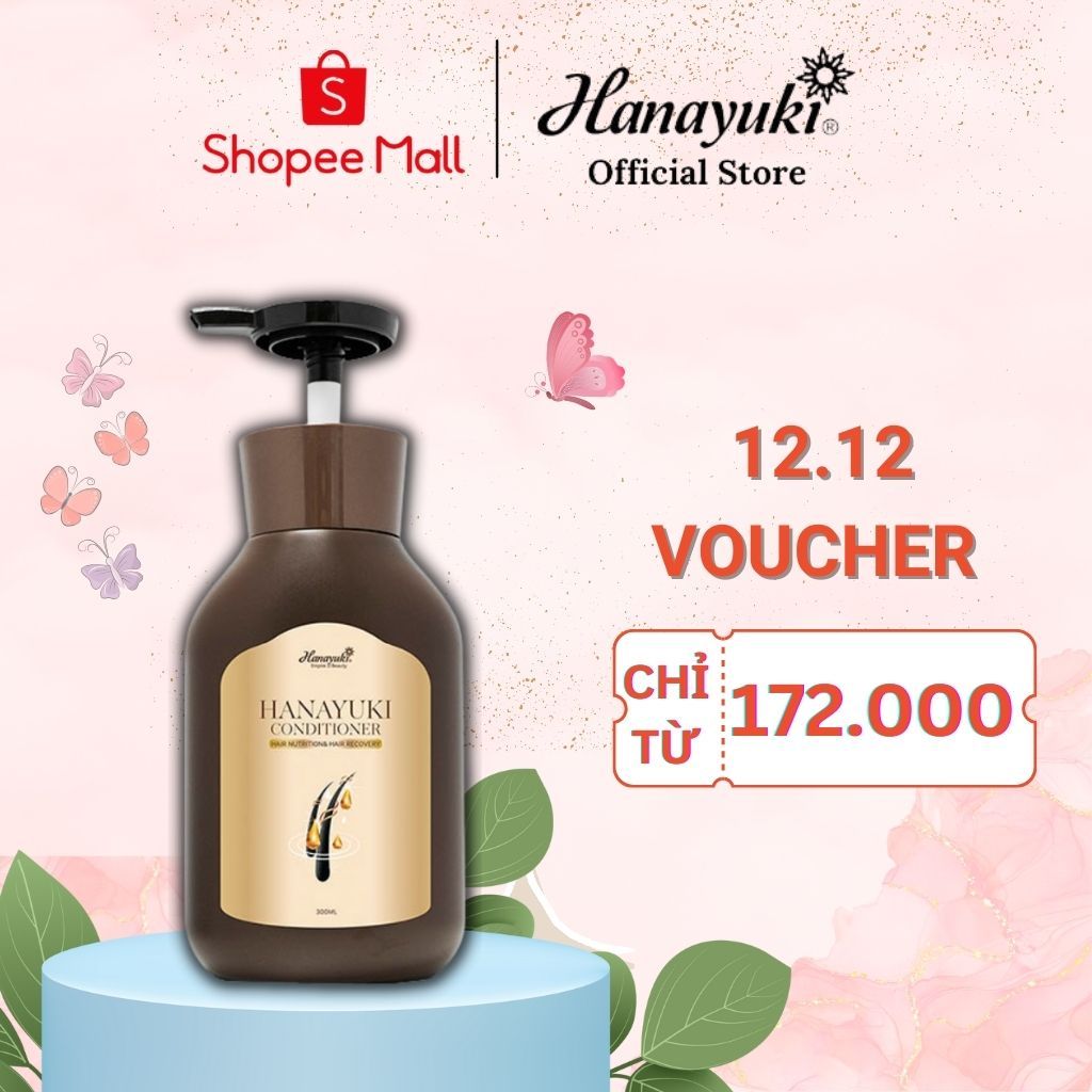 Dầu Xả Hanayuki Conditioner Ngăn Ngừa Rụng Tóc Kích Thích Mọc Tóc Hanayuki Chính Hãng