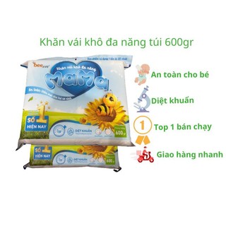 Combo 3 bịch khăn vải khô đa năng mama 600 gram
