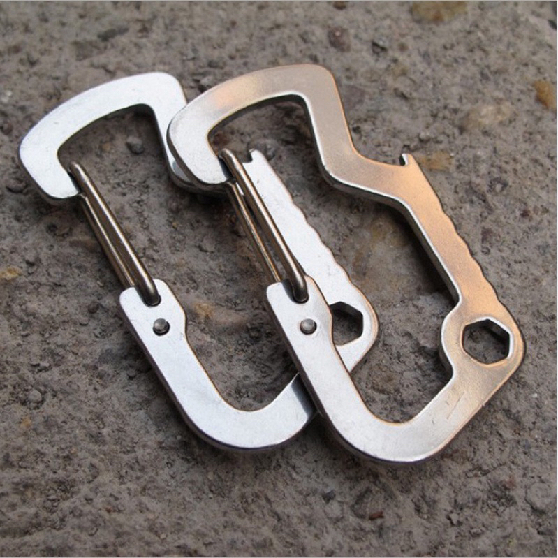 Móc khoá đa năng carabiner keychain V2 phong cách streetwear, workwear, basic Brokeboiz
