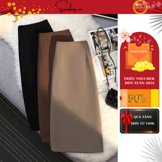 Chân váy chữ a dài 65cm 2 lớp váy công sở đẹp m78