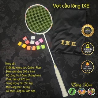Vợt Cầu lông IXE (Căng sẵn kèm cước + Túi + Quấn cán)