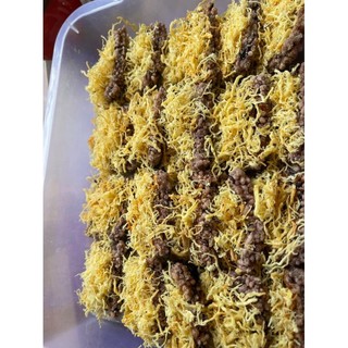 cơm cháy gạo lứt tím chà bông 500gr