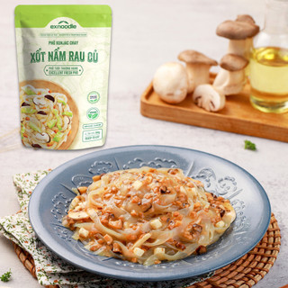 Phở Konjac chay xốt nấm rau củ