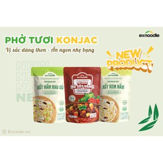 Phở Konjac chay xốt kem nấm