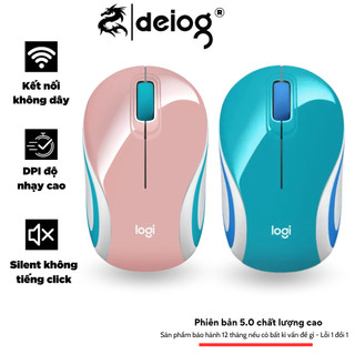 Chuột không dây M187 đầu thu USB 2.4Ghz tương thích laptop máy tính PC siêu mượt không tiếng click bảo hành 12 tháng