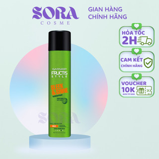 Hairspray Garnier Sleek And Shine gôm xịt giữ nếp và tạo kiểu tóc