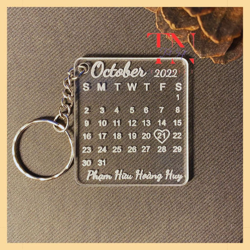 Móc Khóa Khắc Tên Theo Yêu Cầu