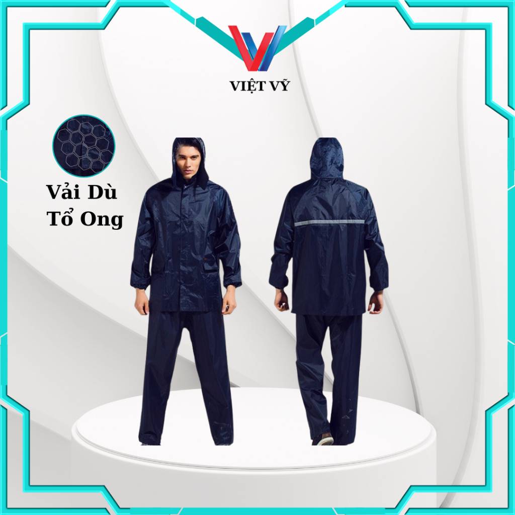 Áo mưa EURO họa tiết Tổ Ong - Cao cấp, chất lượng, chống thấm nước - Kích thước XL, XXL, XXXL