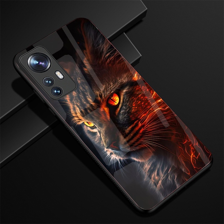 Ốp Lưng XIAOMI 12 5G ,12X, 12T,12 PRO, 12S PRO Mặt lưng kính cao cấp, thiết kế độc quyền 12 con giáp