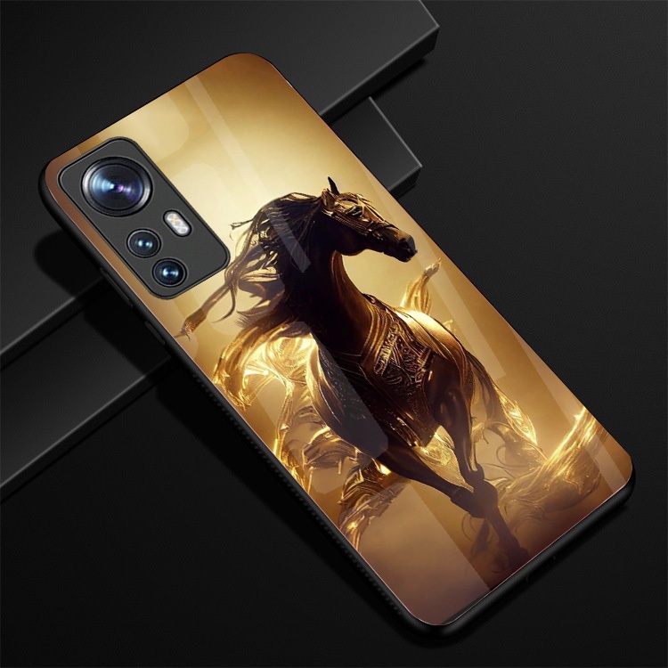 Ốp Lưng XIAOMI 12 5G ,12X, 12T,12 PRO, 12S PRO Mặt lưng kính cao cấp, thiết kế độc quyền 12 con giáp