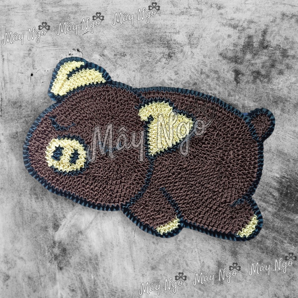 Thảm lau chân hình thú dễ thương size lớn siêu thấm hút, thảm trang trí thủ công