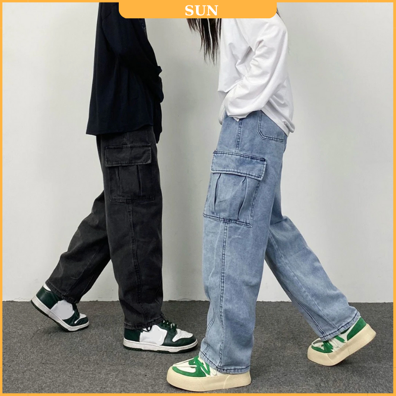 Quần jean túi hộp nam nữ 119