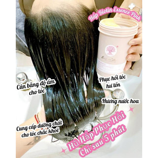 Ủ tóc siêu mượt Biotin Collagen hồng