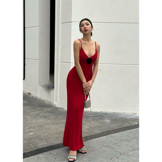 VIIBODYSUIT - Đầm Maxi Phối Hoa