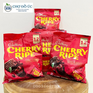 Chocolate cherry nhân dừa CADBURY Cherry Ripe túi 12 thanh 180g - nhập Úc 🇦🇺