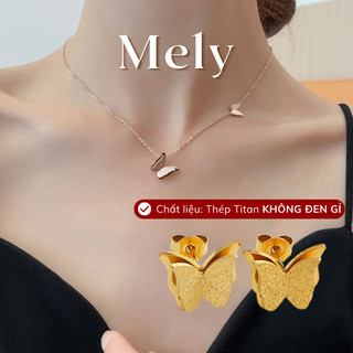 [KHÔNG ĐEN GỈ] Dây chuyền nữ hình bướm titan cao cấp - Mely AT24
